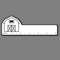 6" Ruler W/ Outline of Barn with Barn Door & Hayloft